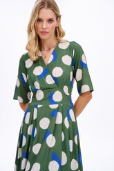 Lucky Dot midi dress
